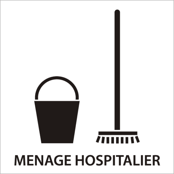 Pictogramme Ménage Hospitalier - Gamme Basic