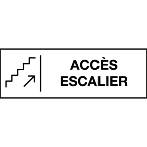 Pictogramme Accès Escalier - Gamme Glossy