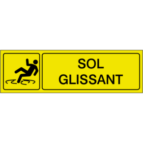 Pictogramme Sol Glissant - Gamme Secure