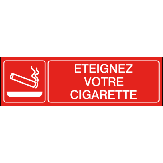 Pictogramme Éteignez votre Cigarette - Gamme Secure