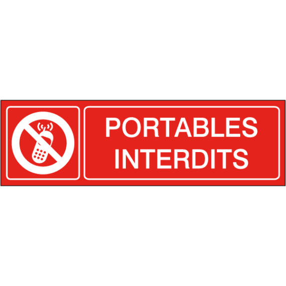 Pictogramme Portables Interdits - Gamme Secure
