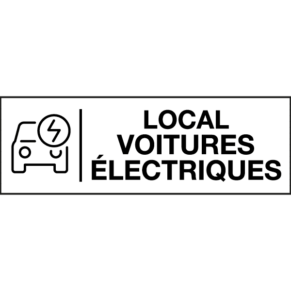 Pictogramme Local Voitures Électriques - Gamme Glossy