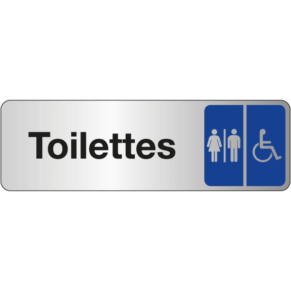 Pictogramme Toilettes Mixtes PMR - Gamme Simple