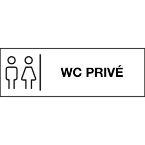 Pictogramme WC Privé - Gamme Glossy