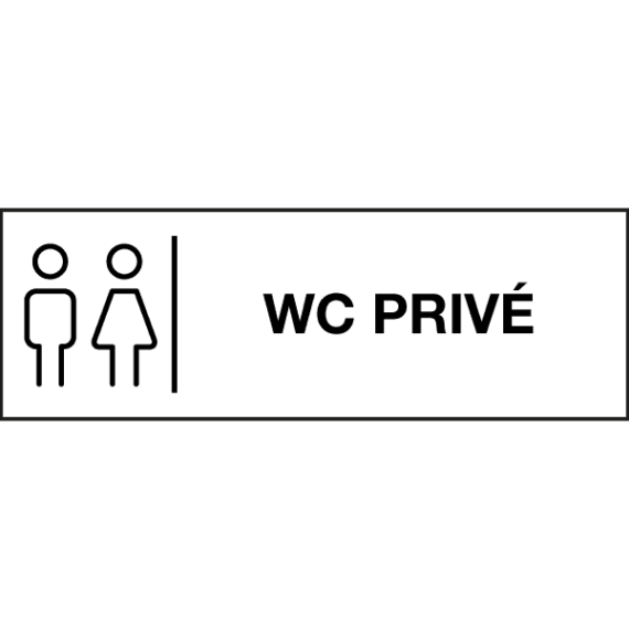 Pictogramme WC Privé - Gamme Glossy