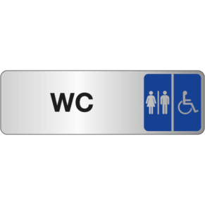 Pictogramme WC Mixtes PMR - Gamme Simple