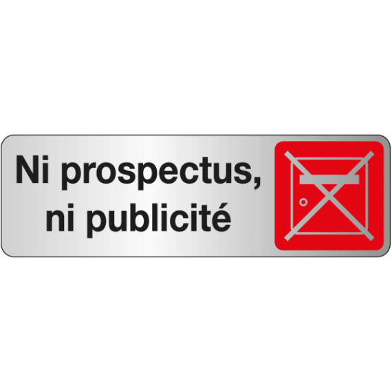 Pictogramme Ni Prospectus Ni Publicité - Gamme Simple