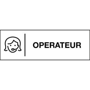 Pictogramme Opérateur - Gamme Glossy