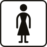 Pictogramme Toilettes Femme - Gamme Reverse