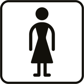 Pictogramme Toilettes Femme - Gamme Reverse