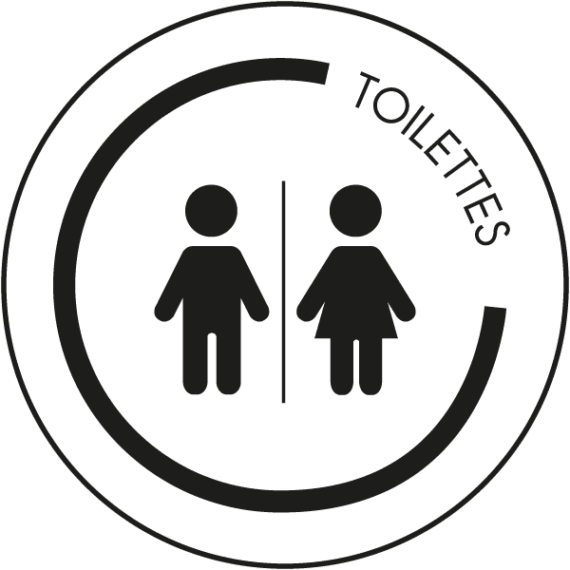 Pictogramme Toilettes - Gamme Circle