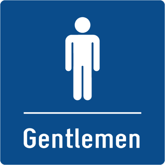 Pictogramme Gentlemen - Gamme Colors