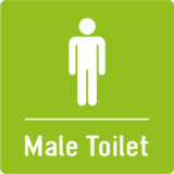 Pictogramme Male Toilet - Gamme Colors