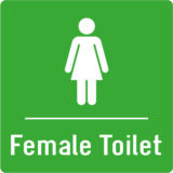 Pictogramme Female Toilet - Gamme Colors