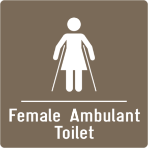 Pictogramme Female Ambulant Toilet - Gamme Colors