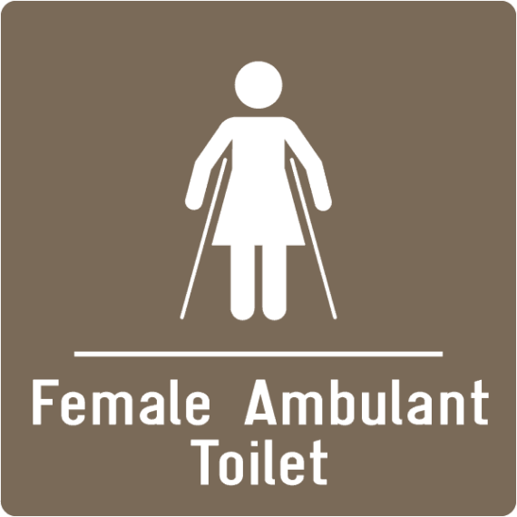 Pictogramme Female Ambulant Toilet - Gamme Colors