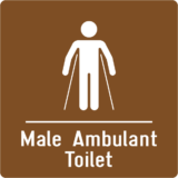 Pictogramme Male Ambulant Toilet - Gamme Colors