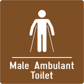 Pictogramme Male Ambulant Toilet - Gamme Colors