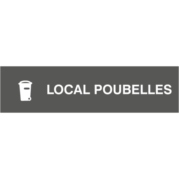 Pictogramme Local Poubelles - Gamme Grey
