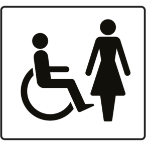 Pictogramme Toilettes Femme PMR - Gamme Impact