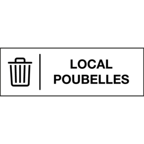 Pictogramme Local Poubelles - Gamme Glossy