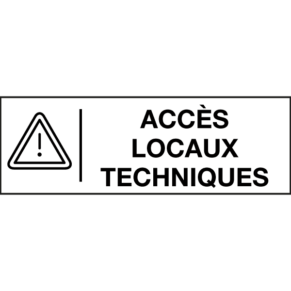 Pictogramme Accès Locaux Techniques - Gamme Glossy