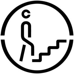 Pictogramme Escalier Ascendant - Gamme Pochoir