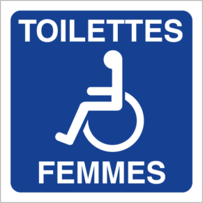 Pictogramme Toilettes PMR Femmes - Gamme Classic