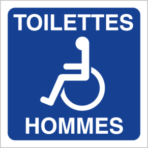 Pictogramme Toilettes PMR Hommes - Gamme Classic
