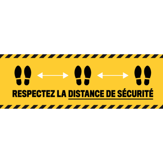 Adhésif Respectez La Distance De Sécurité