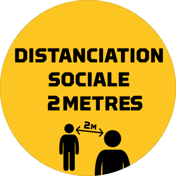 Adhésif Distanciation Sociale 2m