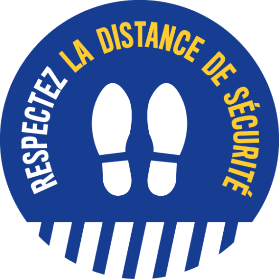 Adhésif Respectez La Distance De Sécurité