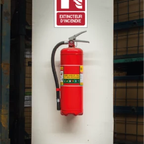 Panneau extincteur incendie