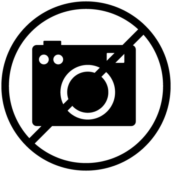Pictogramme Interdit de Prendre des Photos - Gamme Filigrame
