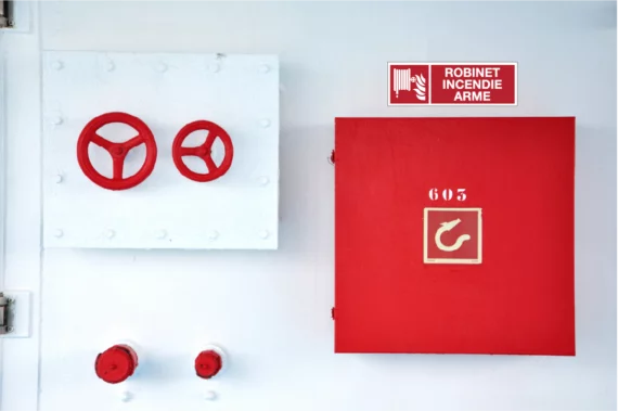 Panneau Picto + Texte Robinet Incendie Armé (RIA) - ISO 7010 SI-0153