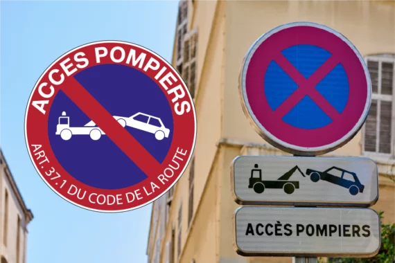 Panneau Accès Pompiers SI-0181