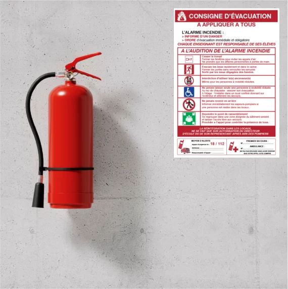 Panneau Consignes d'Évacuation SI-0210