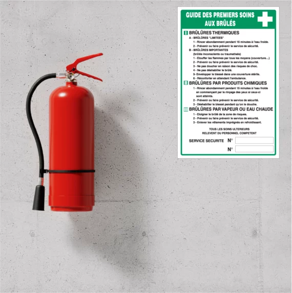 Guide des Premiers Soins aux Brûlés SI-0224