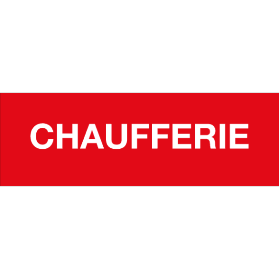 Étiquette Gravée Chaufferie