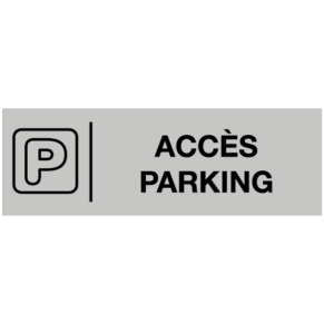 Étiquette Gravée Accès Parking