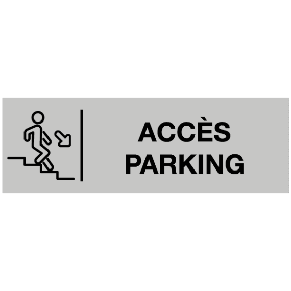 Étiquette Gravée Accès Parking