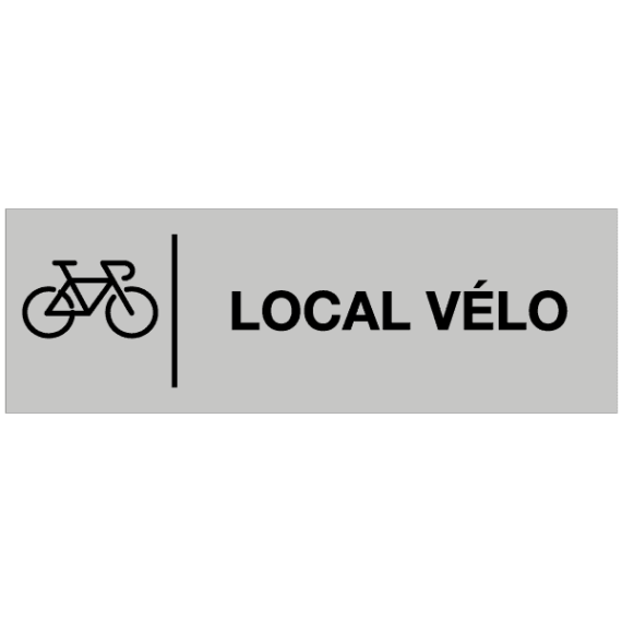 Étiquette Gravée Local Vélo
