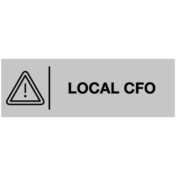 Étiquette Gravée Local CFO
