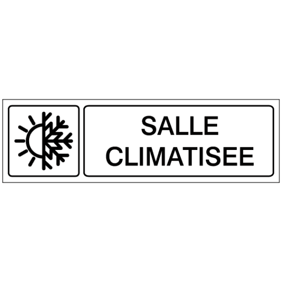 Étiquette Gravée Salle Climatisée