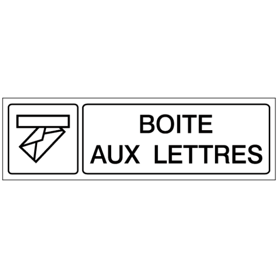 Étiquette Gravée Boîte aux Lettres