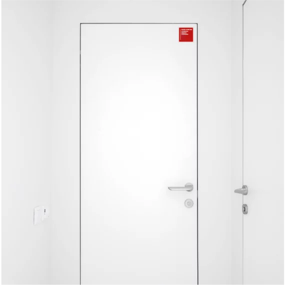 Panneau Porte Coupe-Feu Rouge / À Maintenir Fermée SI-0061