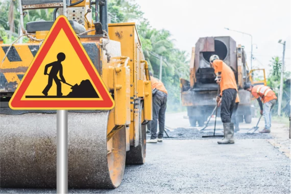 Panneau Danger Travaux - AK5 ROUT-0004