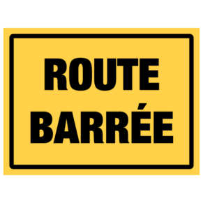 Panneau Danger Route Barrée - KC1 21P