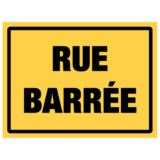 Panneau Danger Rue Barrée - KC1 19P