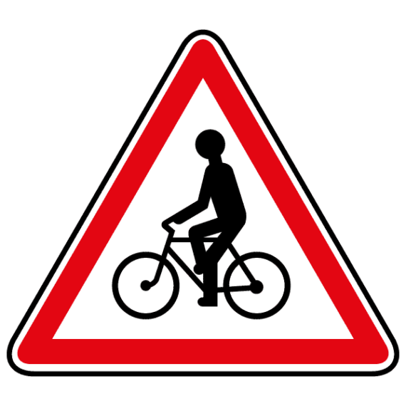 Panneau Danger Débouché Cyclistes - A21